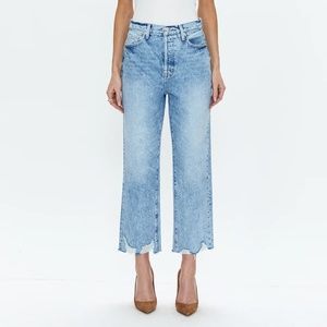 Pistola: Cassie Super High Rise Straight Crop - BAJA